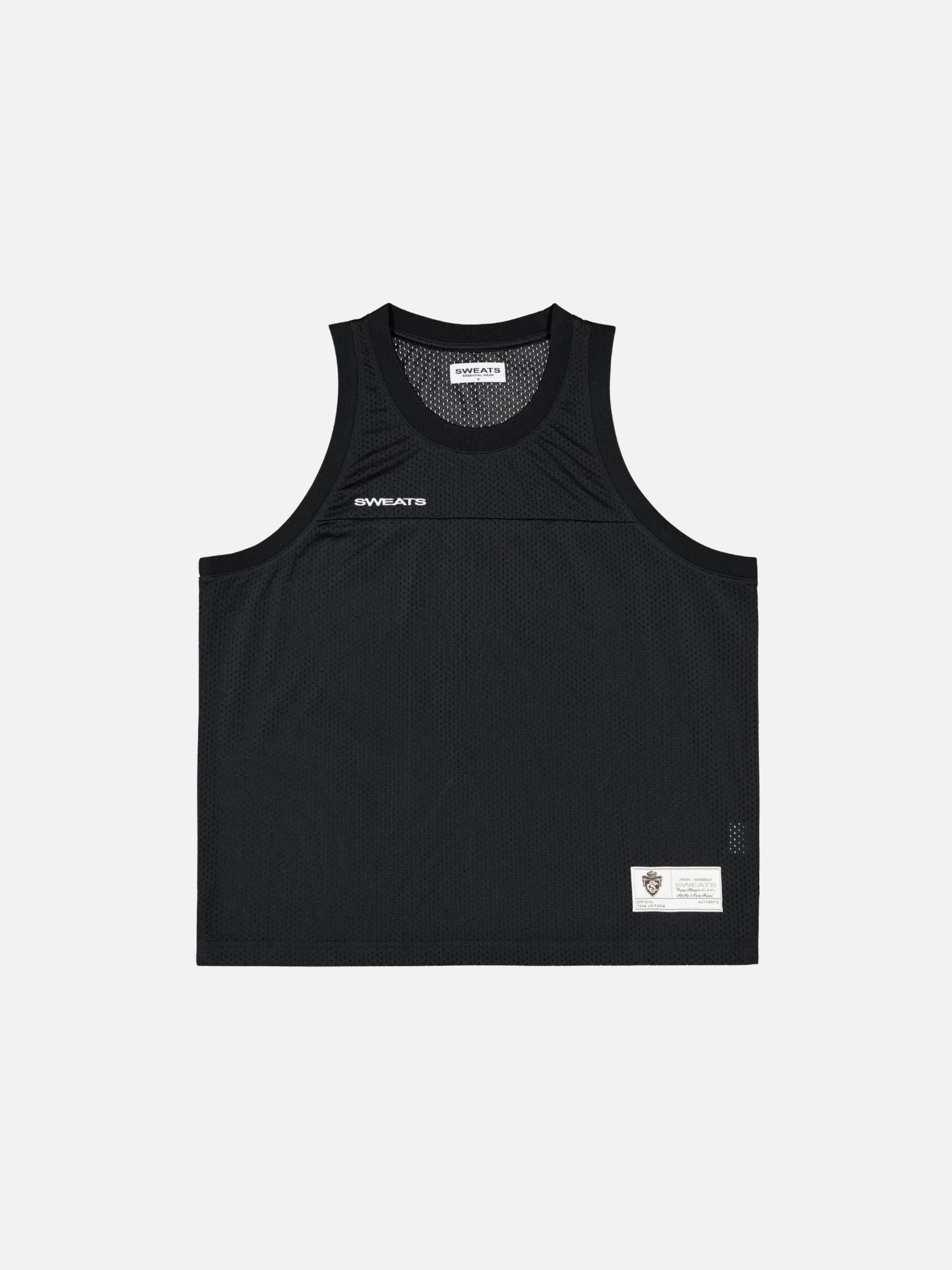 MESH SINGLET - BLACK - SWEATS EU