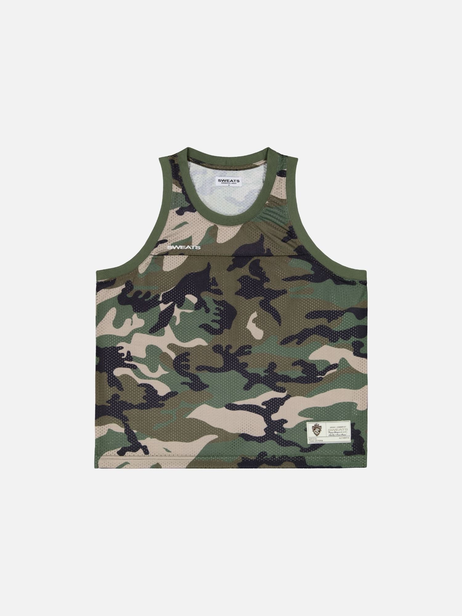 MESH SINGLET - CAMO - SWEATS EU