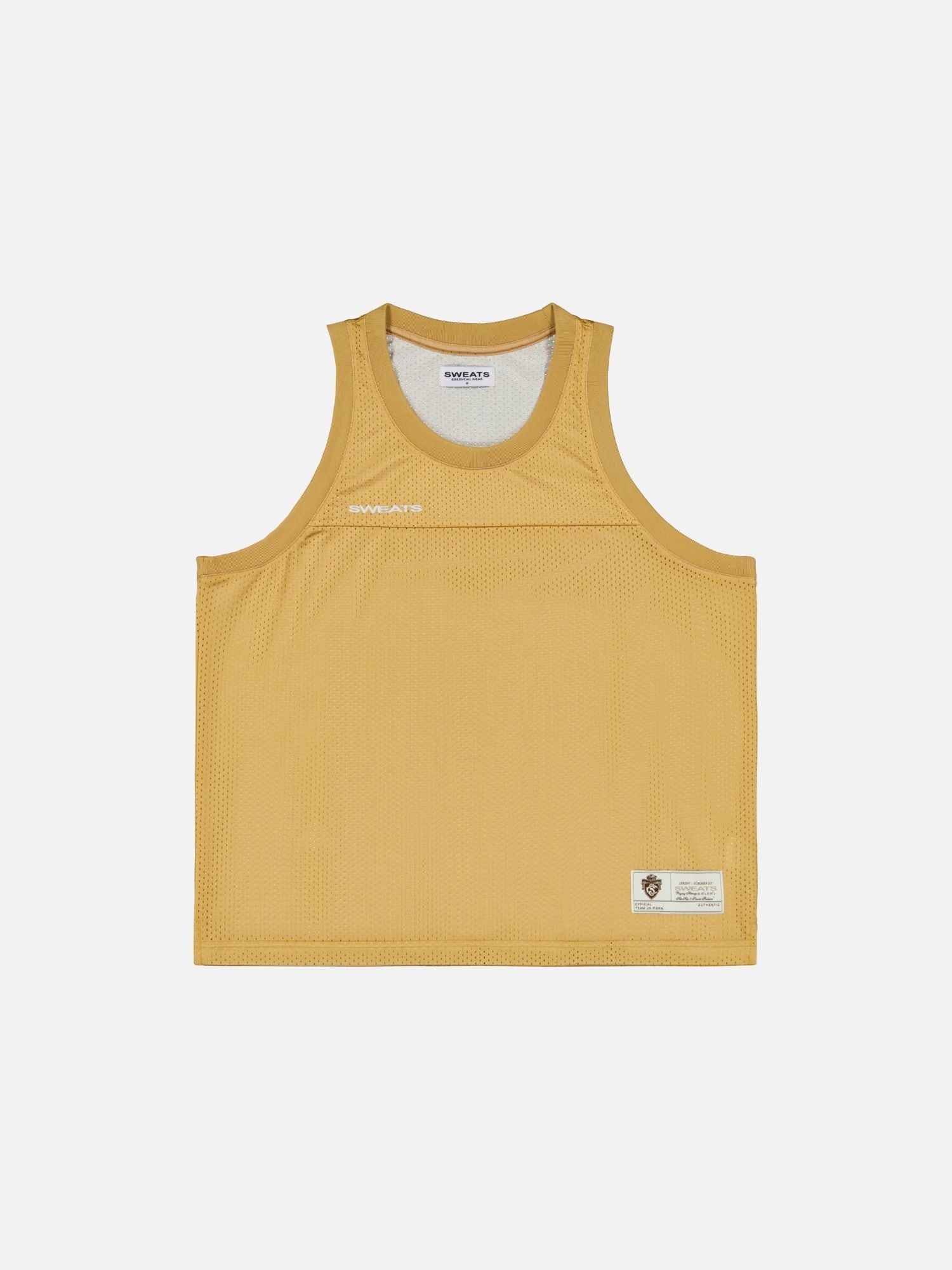 MESH SINGLET - MUSTARD - SWEATS EU