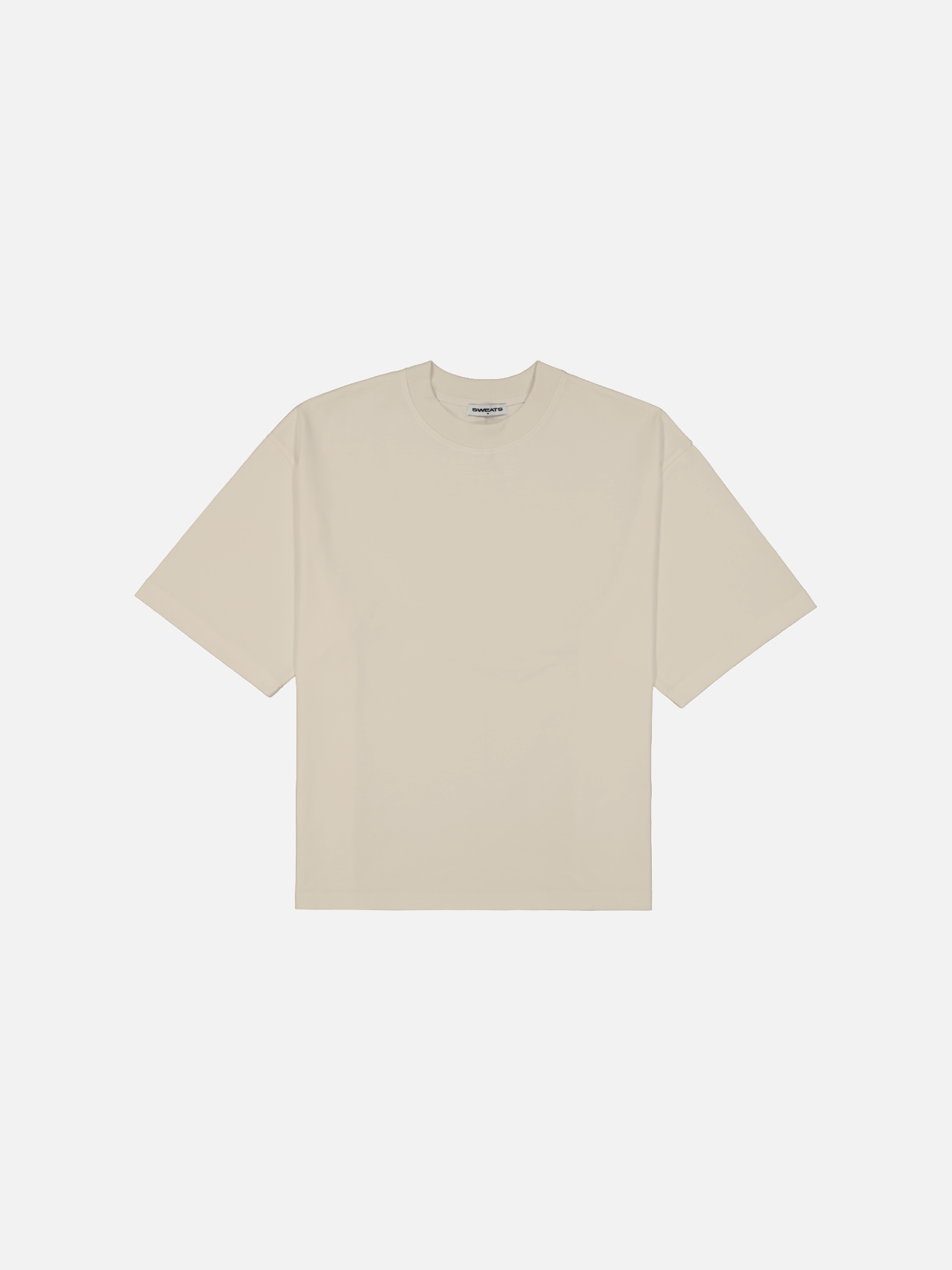 Light beige Signature Blank T-shirt by Sweats EU, featuring a classic fit and soft cotton fabric on a plain background.