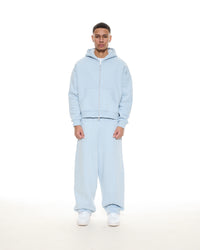 COZY STRAIGHT LEG SWEATS - GLACIER