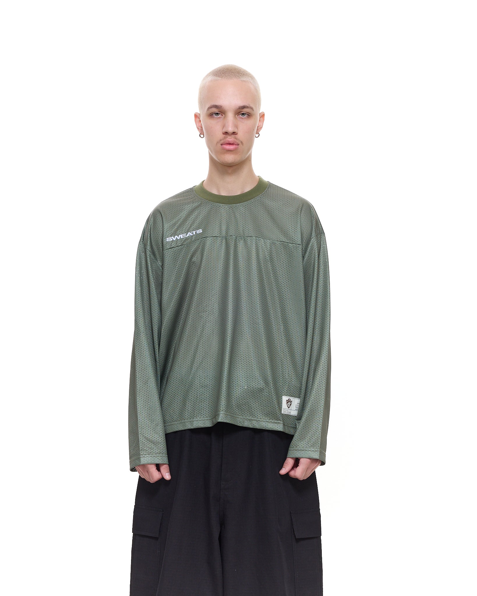 トップス ANCELLM 25SS MARBLING MESH LS T-SHIRT ANCELLM 25SS MARBLING MESH LS T-SHIRT