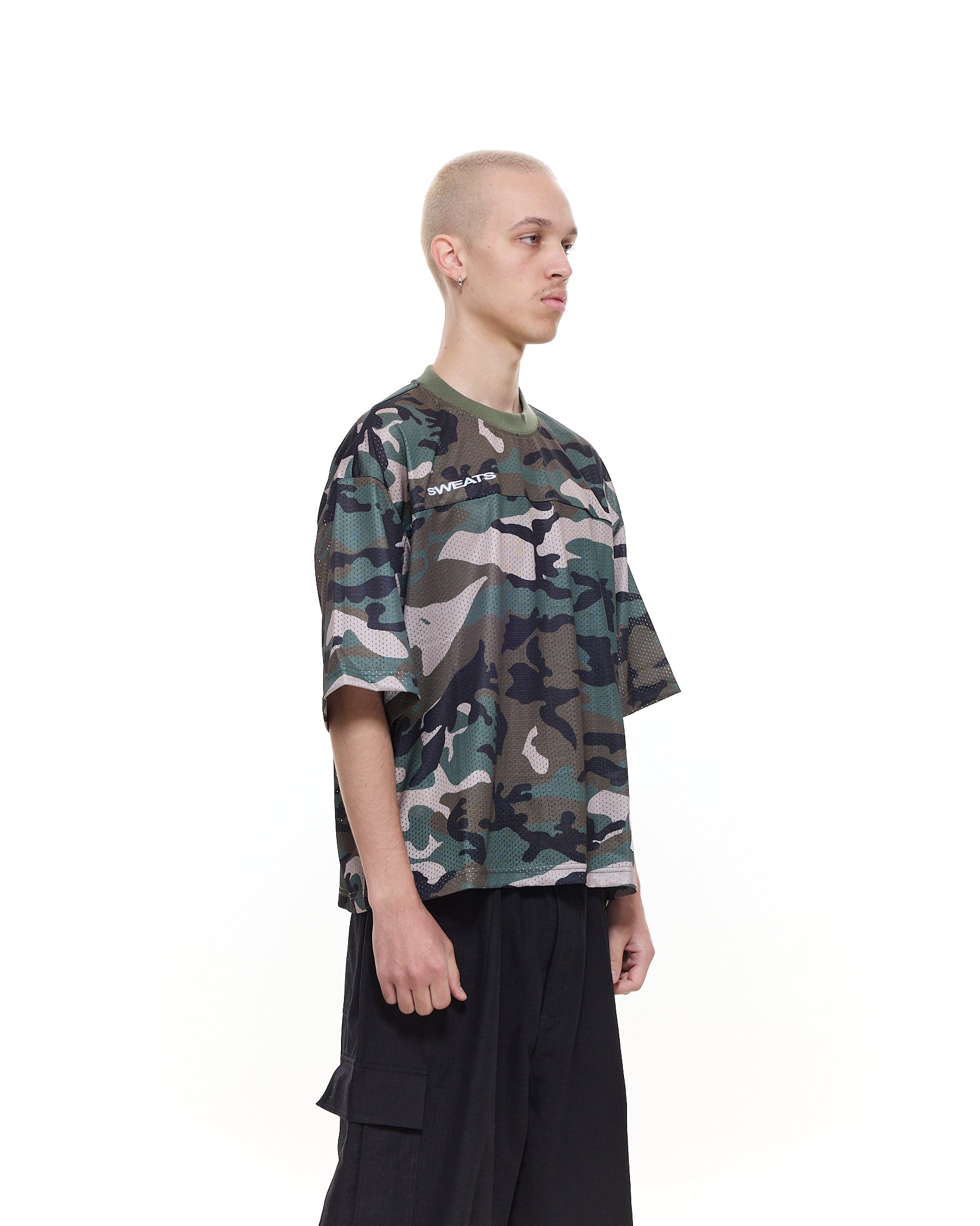 【BREATH】 CAMO MESH TEE BREATH Camo Mesh Tank Top | Black | FARFETCH