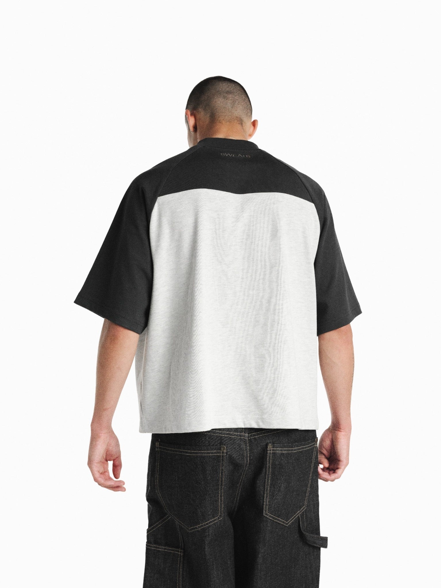 Sweats EU raglan SS T-shirt in Arcticy and Granite colors, featuring a casual fit with short sleeves and a modern design.