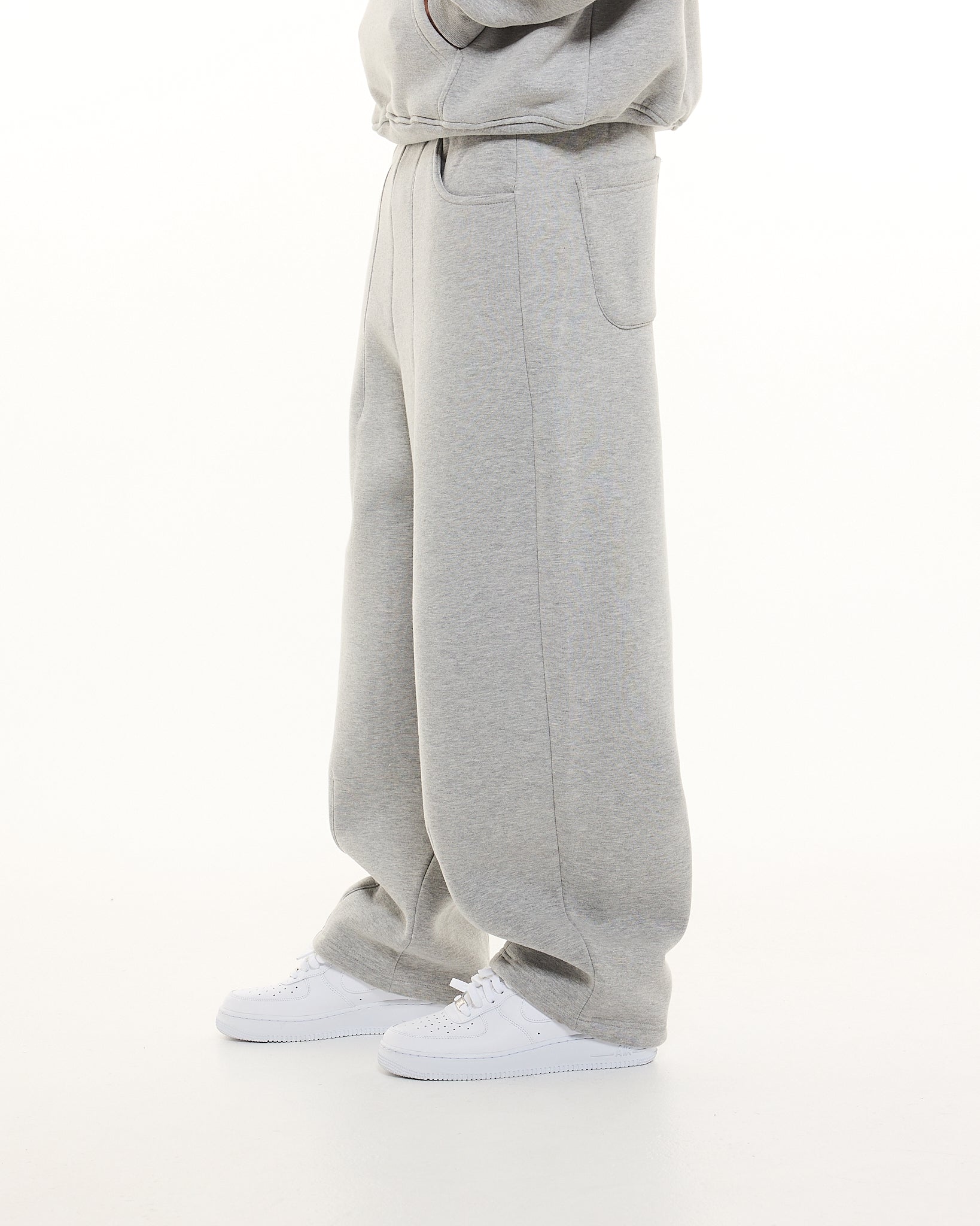 COZY STRAIGHT LEG SWEATS - GREY - SWEATS EU