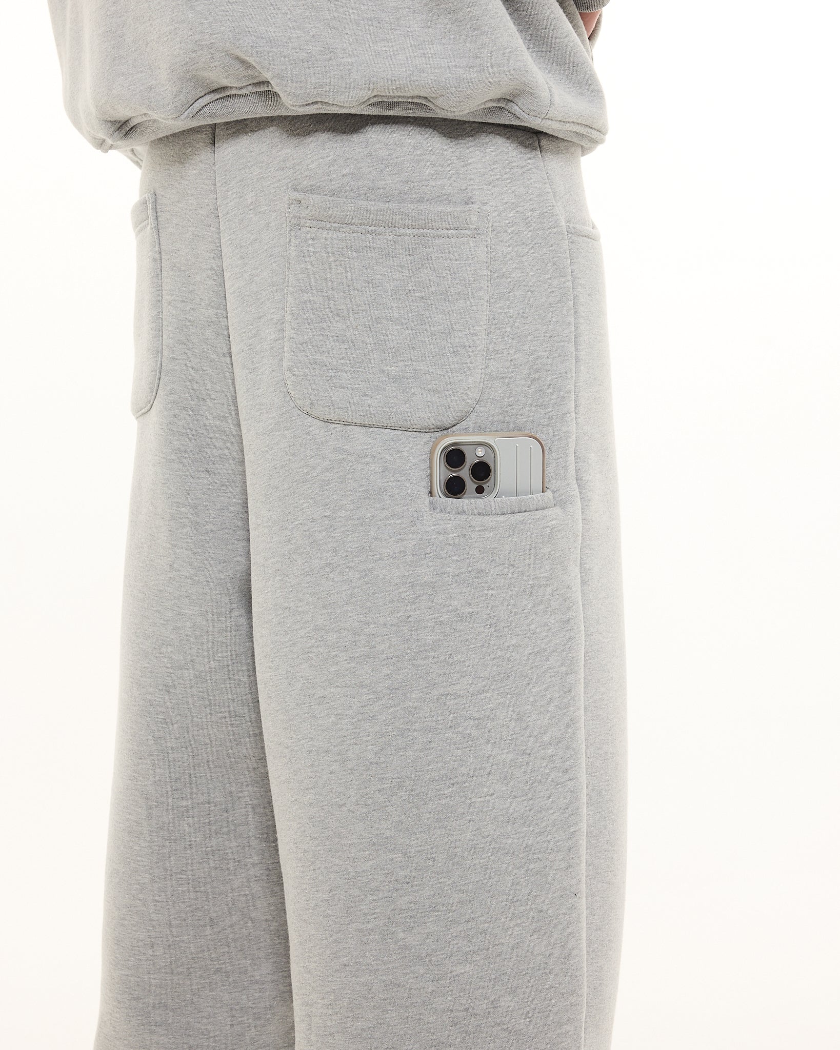 COZY STRAIGHT LEG SWEATS - GREY - SWEATS EU