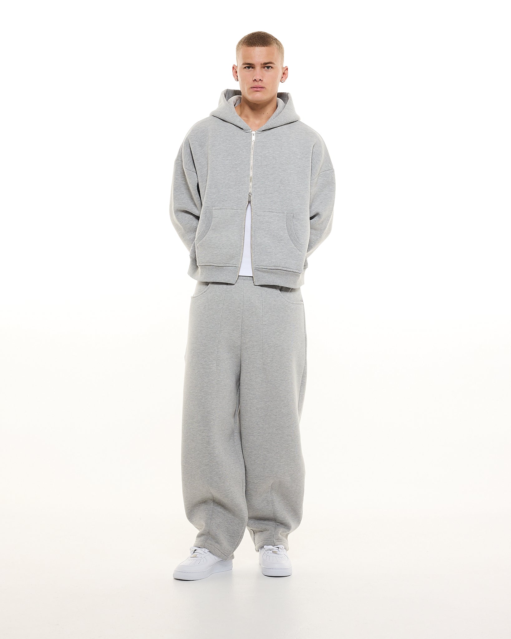 COZY ZIP UP - GREY