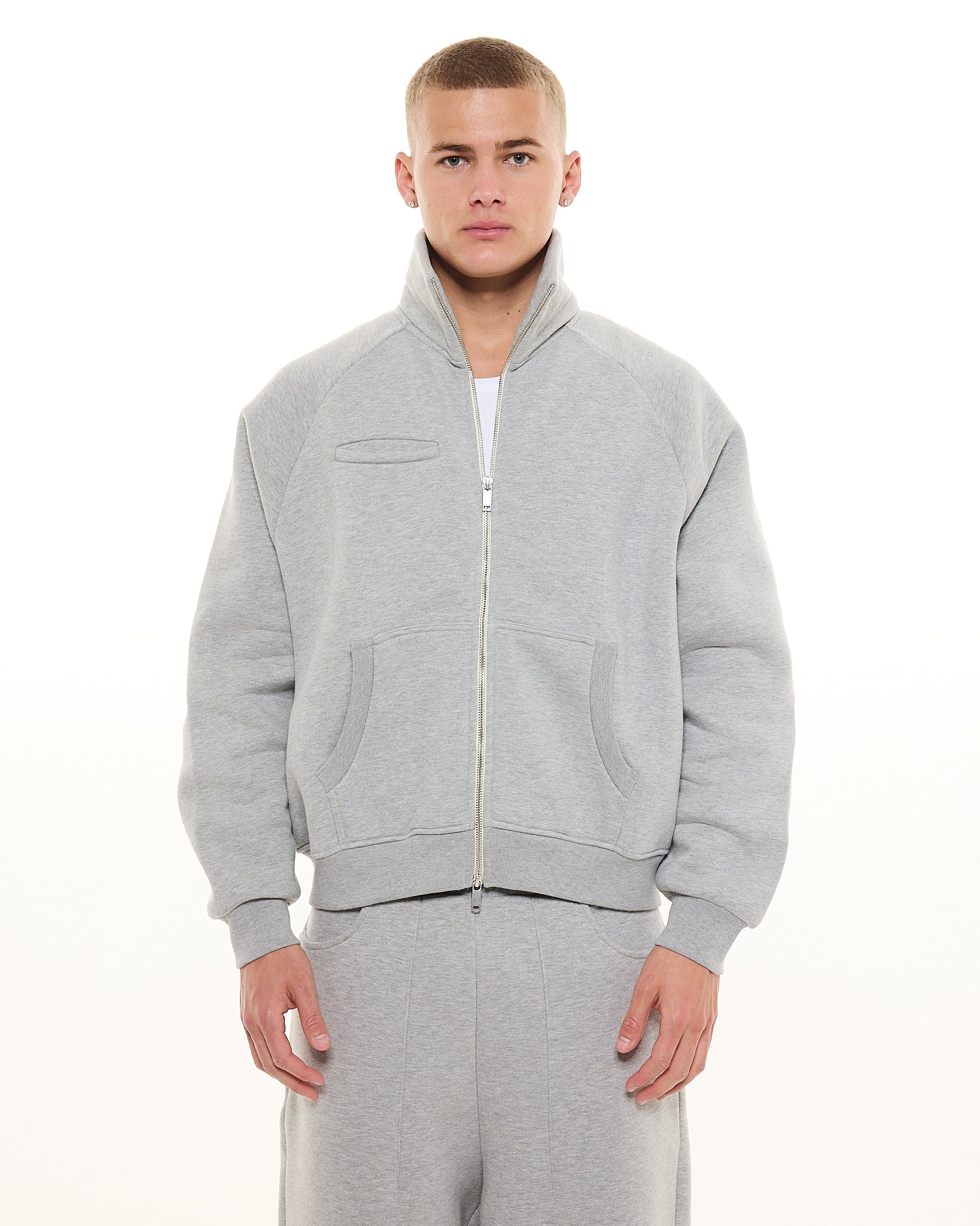 かつき君着用 sweats COZY TRACK JACKET - GREY COZY TRACK JACKET - GREY
