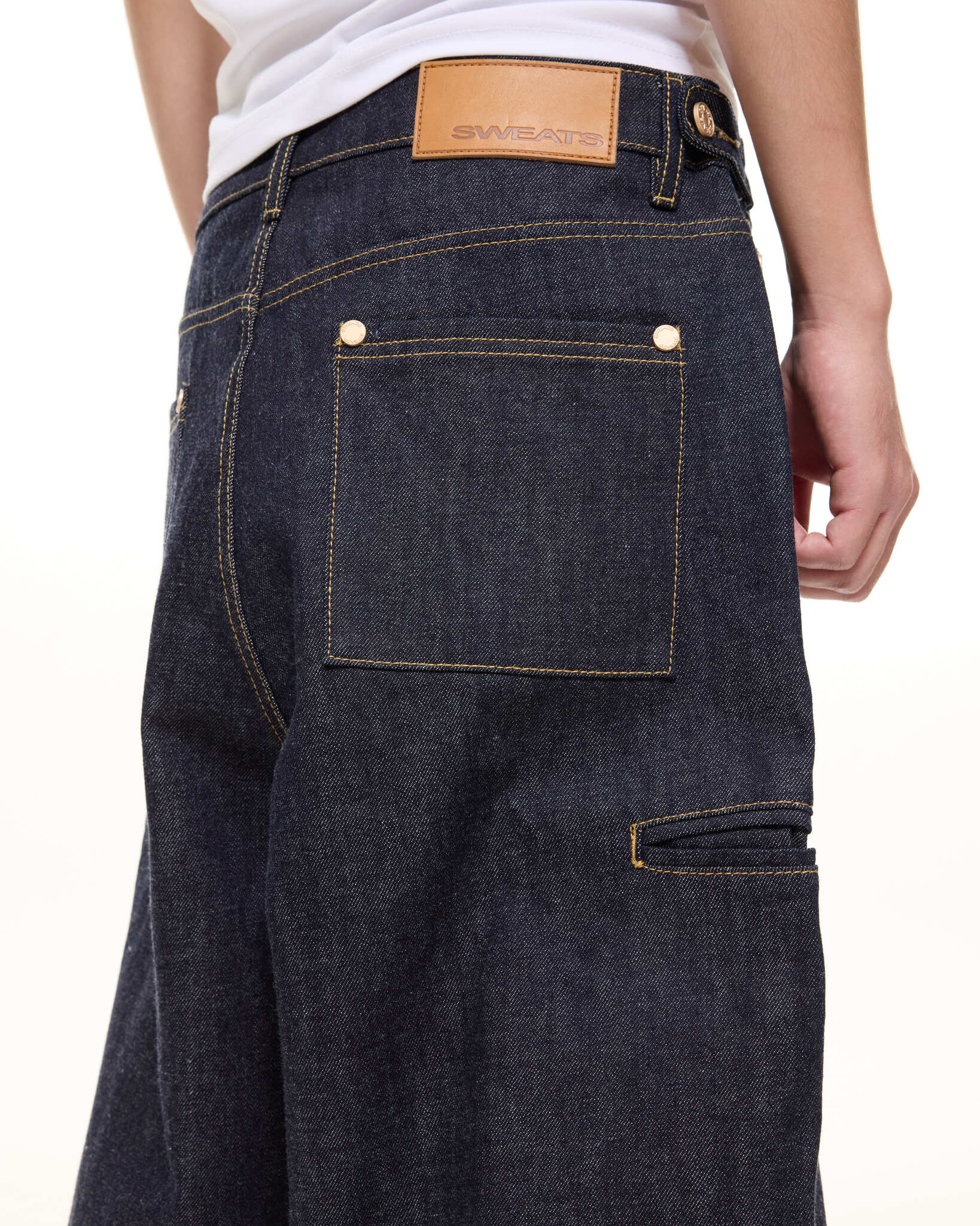パンツ SWEATS COLLECTIVE DENIM BAGGYJEANS xs DENIM BAGGY JEANS - INDIGO