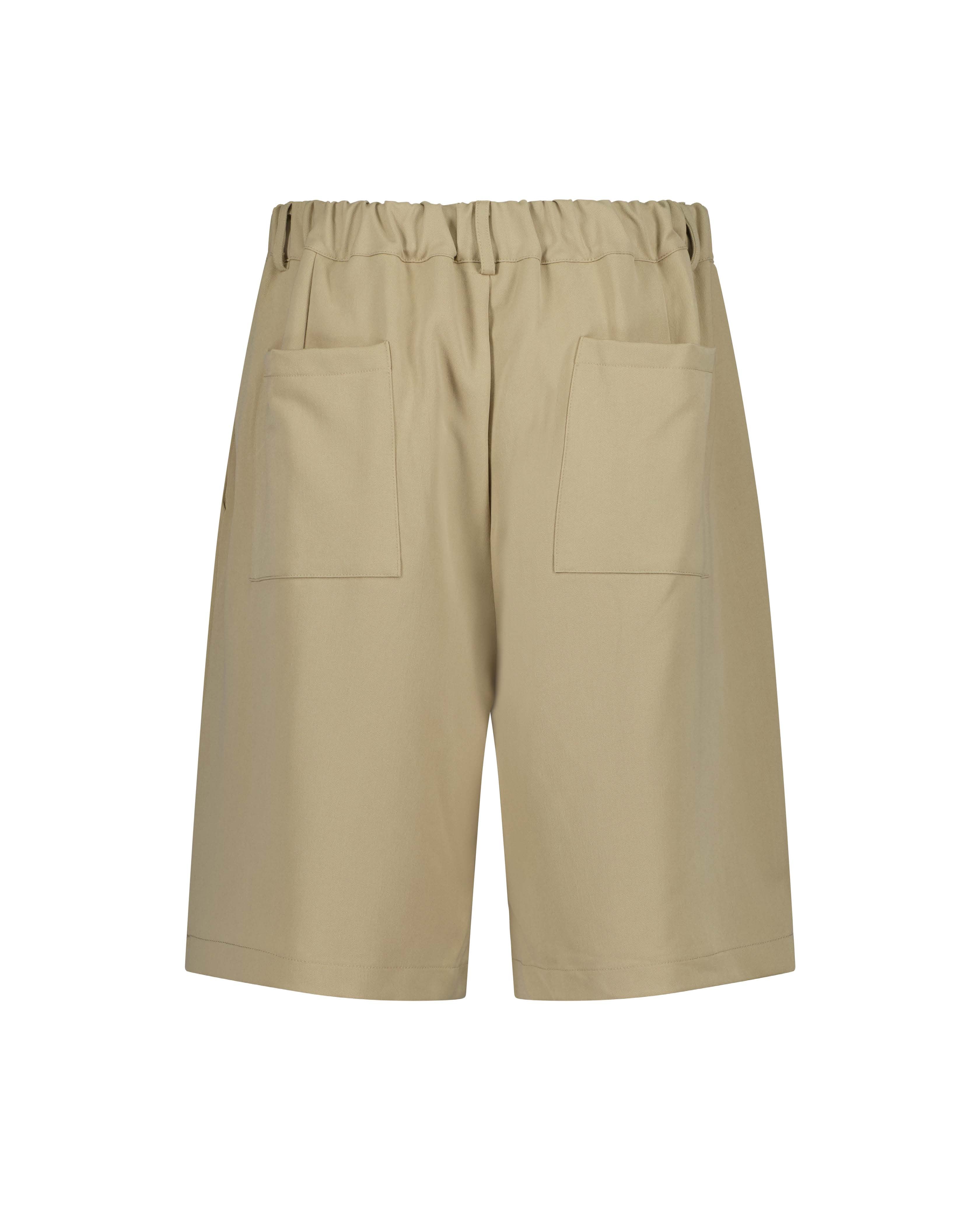 PLEATED SHORT - SAND