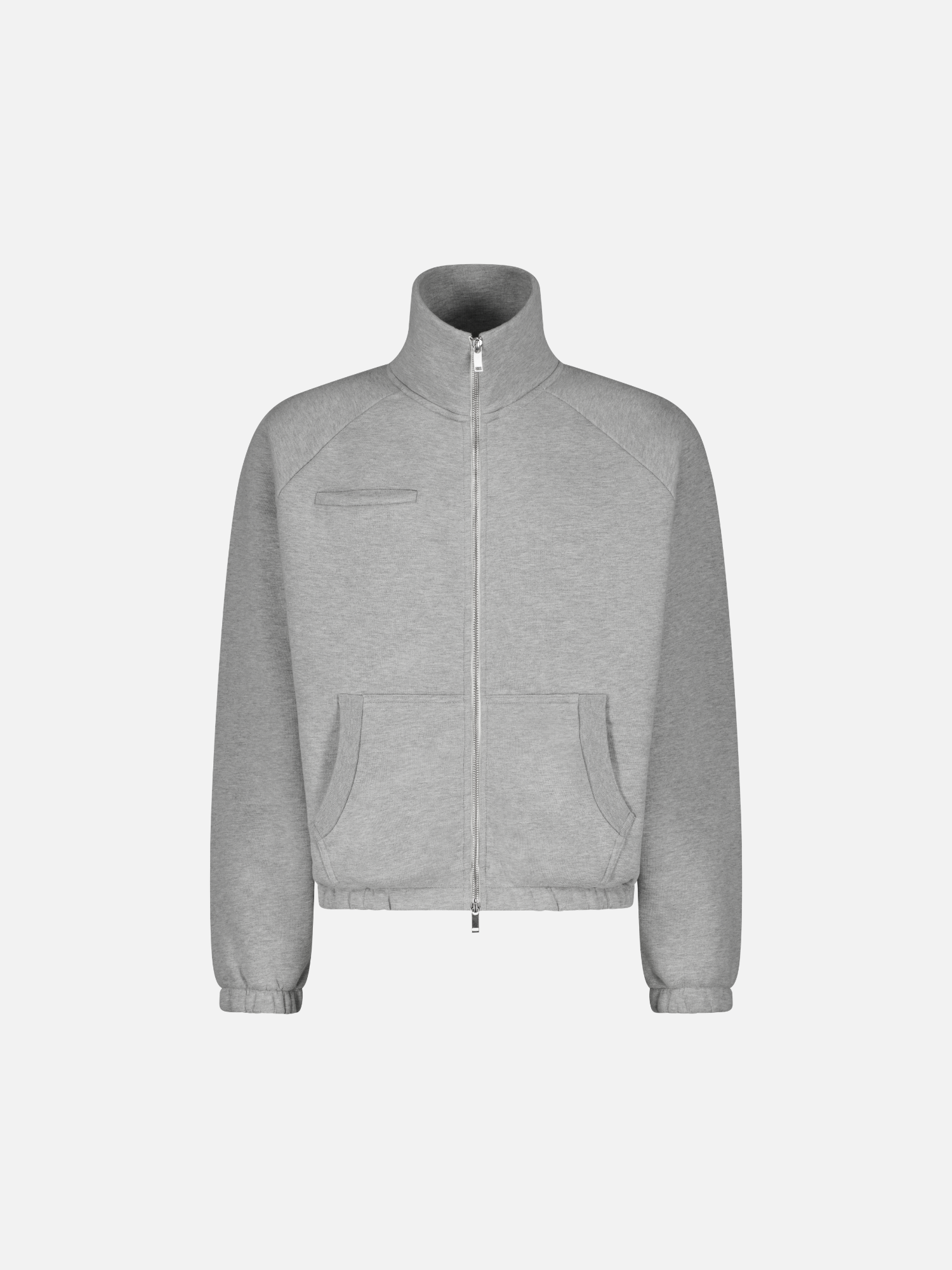 Grey Cozy Track Jacket by Sweats EU featuring a comfortable fit, soft fabric, and stylish design for casual wear.