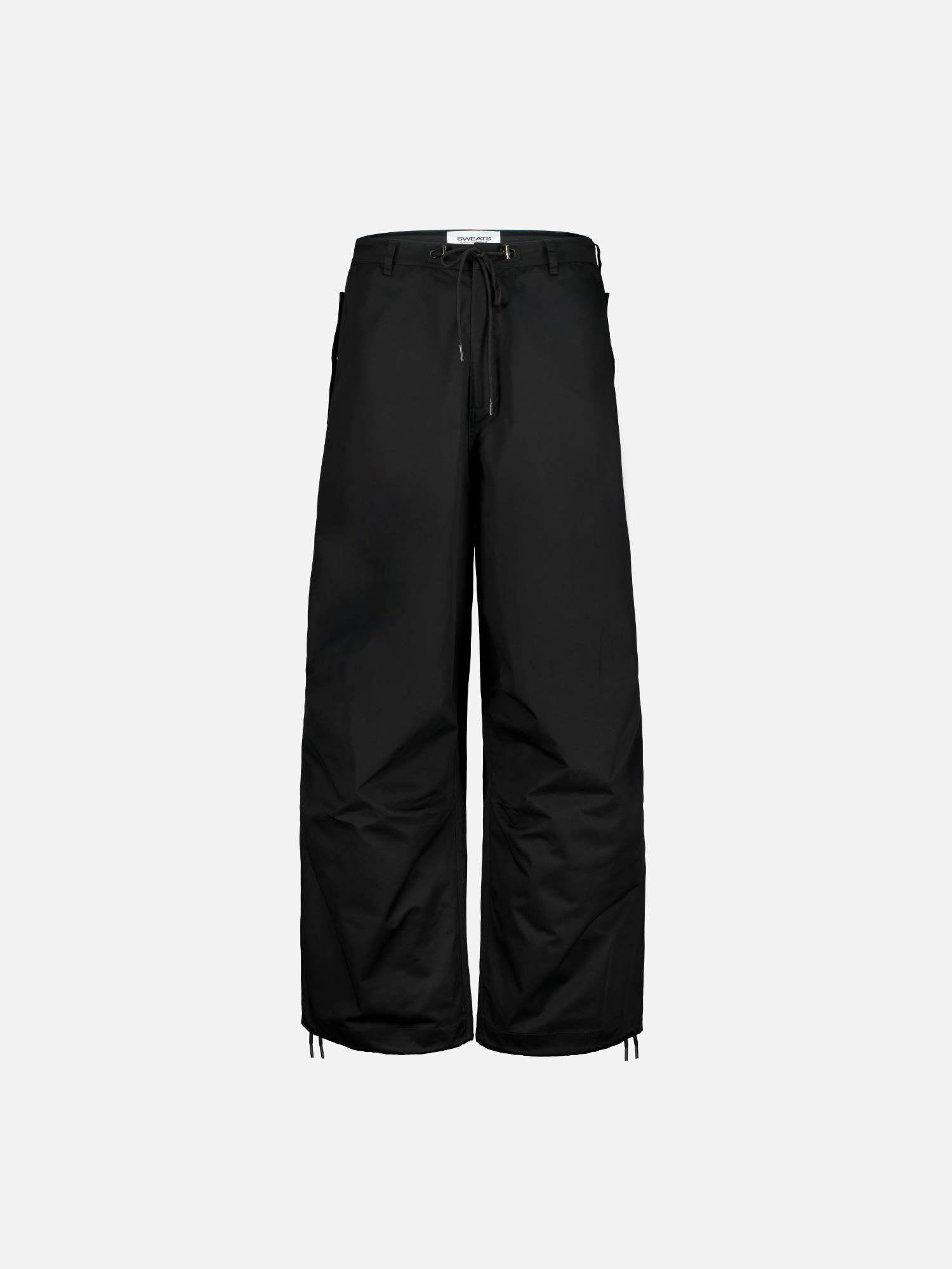 Black V3 Flight Pant by Sweats EU, front view showing athletic fit and sleek design for activewear or casual style.