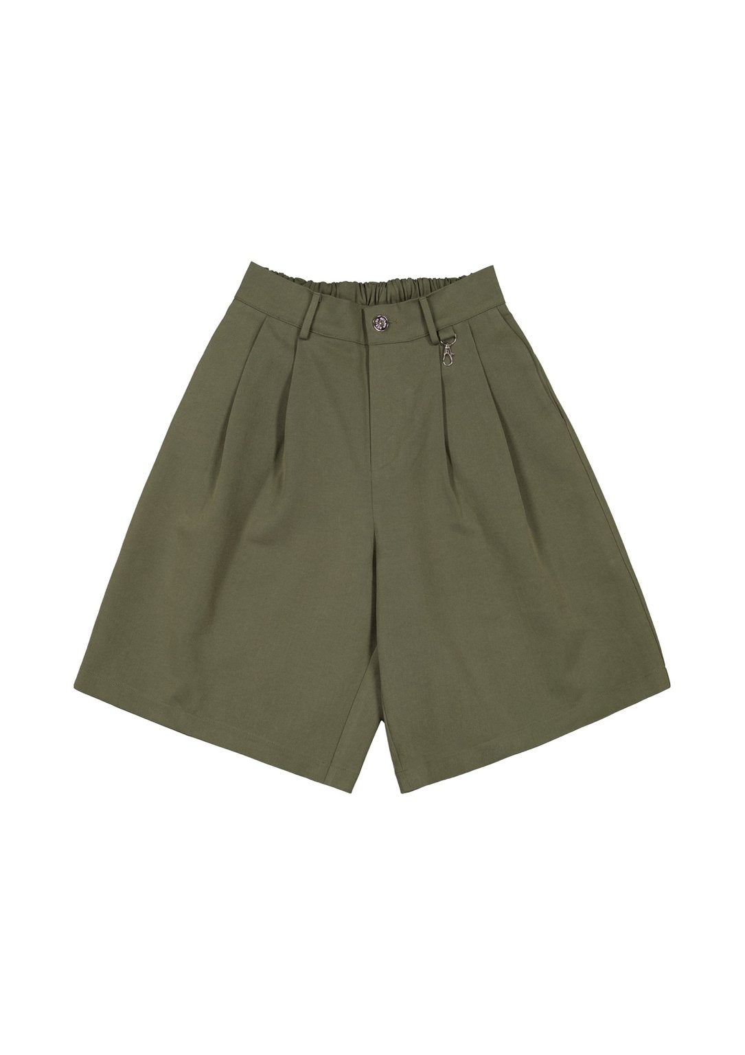 PLEATED SHORT - OLIVE