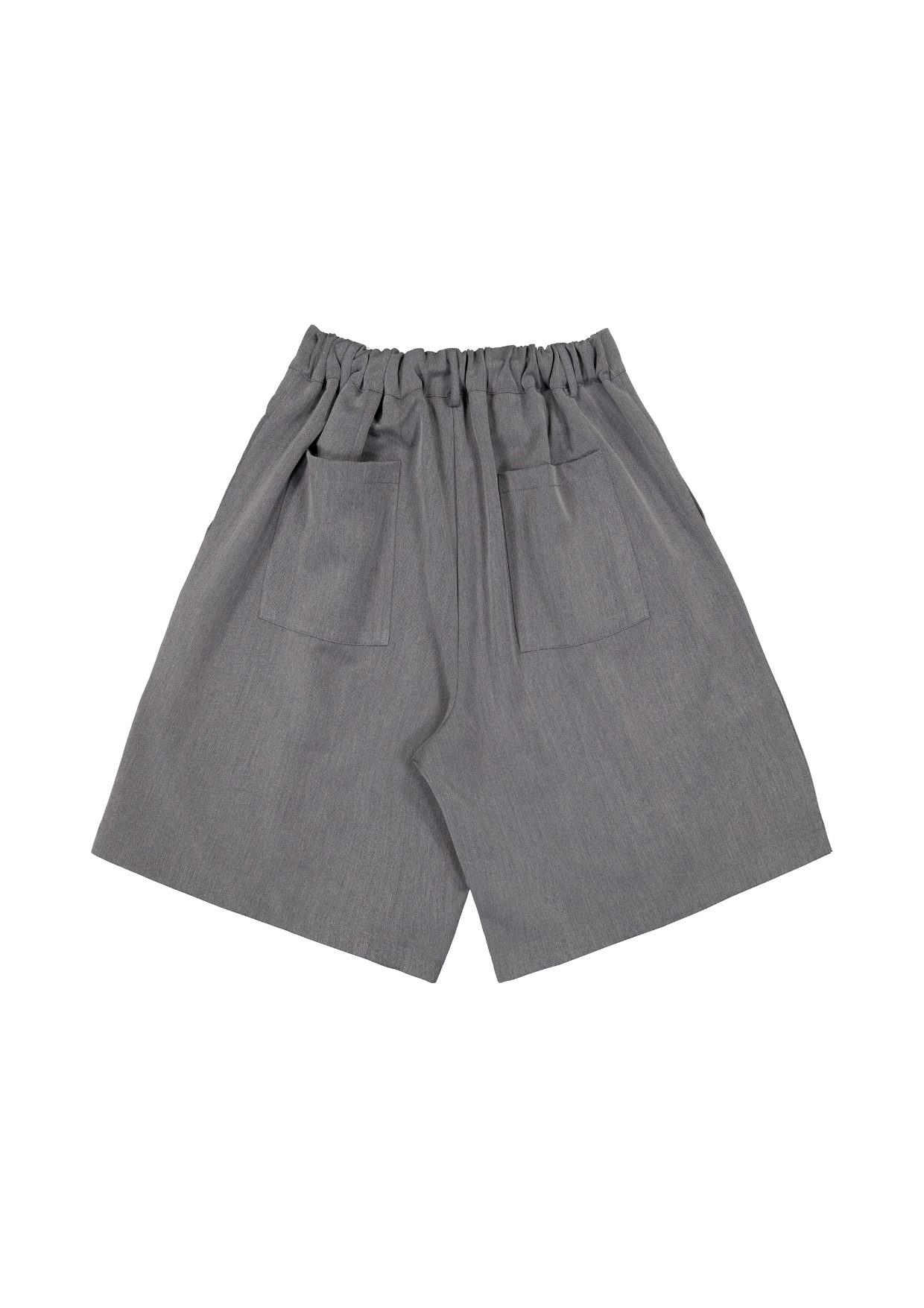 PLEATED SHORT - GREY