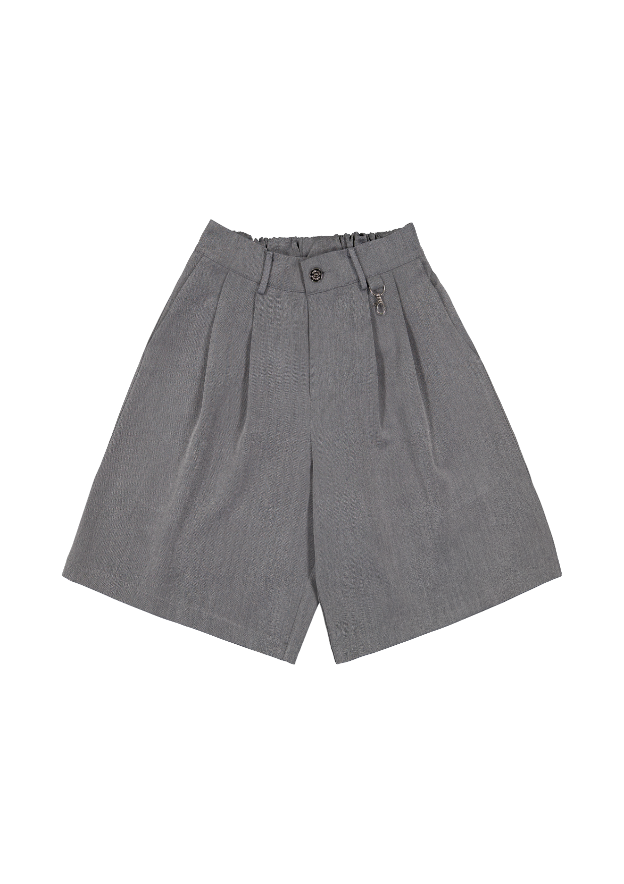 PLEATED SHORT - GREY