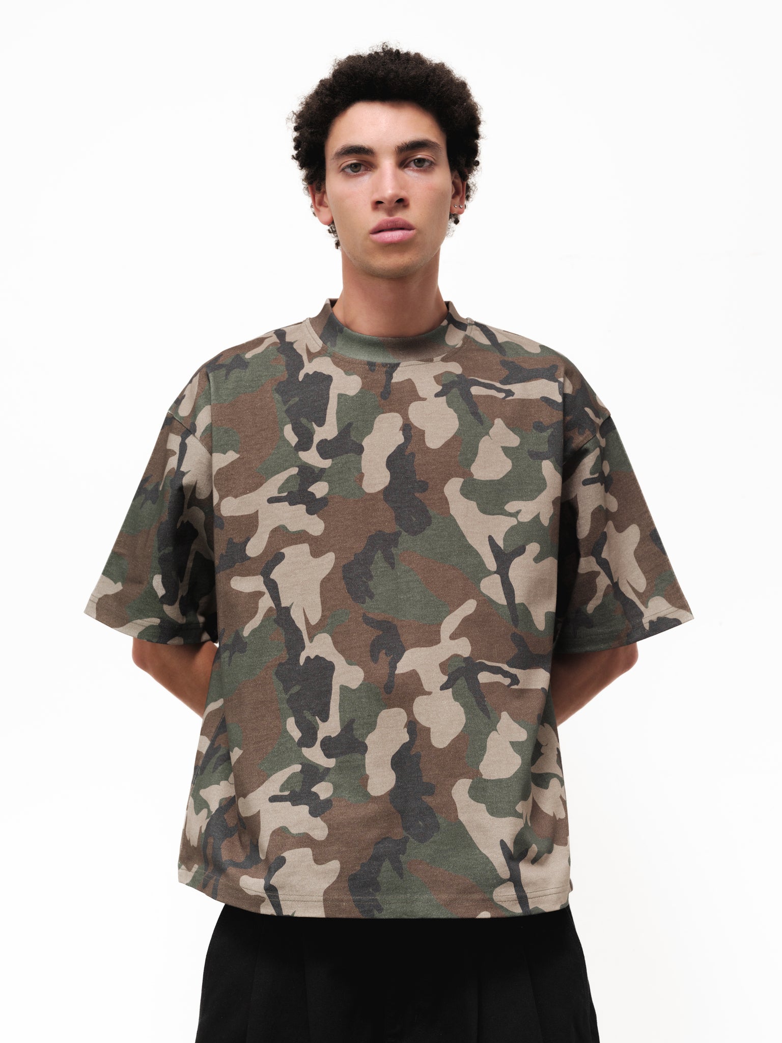 Signature blank camo T-shirt by Sweats EU, featuring a stylish camouflage design and casual fit.